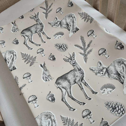 Deluxe Wedge Anti-roll Baby Changing Mat - Wildlife